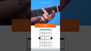 How to play the G Chord on Guitar easy beginner way Shorts [upl. by Aniale559]