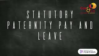 Statutory paternity pay and leave MFJ024 [upl. by Eedak]