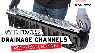 How to process and install a RECYFIX drainage channel [upl. by Anneiv]