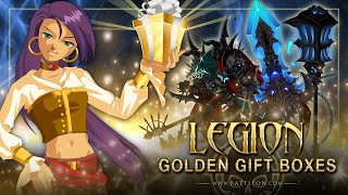 AQ  Adventure Quest  Battleon  March Legion 2022 Golden Giftboxes [upl. by Chrystal]