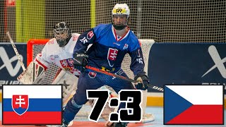 SLOVENSKO VS ČESKO JUNIORI MAJSTROVSTVÁ EURÓPY 2023 V INLINE HOKEJI [upl. by Popele363]