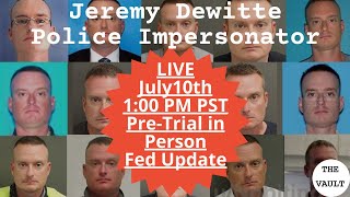 Jeremy Dewitte  PreTrial Hearing FRAUD CHARGES [upl. by Regdirb]