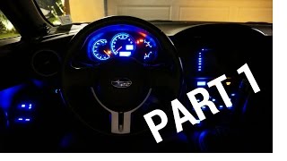 BRZ LED INTERIOR LIGHT CONVERSION PART ONE [upl. by Sherrod174]