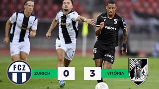 VITORIA SC 3 x 0 FC ZURICH GOLOS  UEFA CONFERENCE LEAGUE [upl. by Llertniuq]