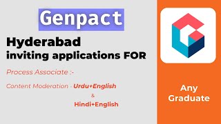 Genpact Hiring Content Moderation Roles [upl. by Sheley]