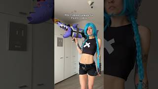 The fishbones head broke so I had to make a new one body not made by me cosplay jinx arcane [upl. by Fredericka]