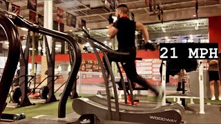 21 MPH Treadmill Run Curve [upl. by Elime]