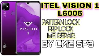 itel Vision1 P36 Play L6005 frp pattern unlock imei repair By Cm2 Sp3 [upl. by Ogires]