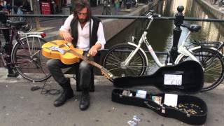 Jack Broadbent amazing busker in the Amsterdam Red Light district 12 [upl. by Hahseram]