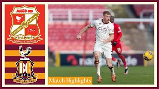 MATCH HIGHLIGHTS Swindon Town v Bradford City [upl. by Ielak970]