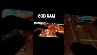 2GB RAM VS 6GB RAM FREE FIRE🔥 handcam GEMING TASTE shorts gaming viralvideo trending [upl. by Zulaledairam]