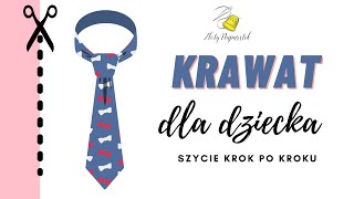 Krawat na gumce dla dziecka  DIY [upl. by Adnohsirk274]