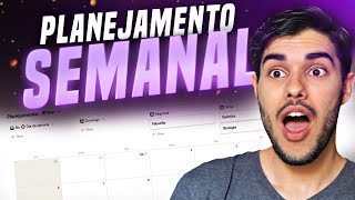 Como fazer um planejamento Semanal de Estudo no Notion Do zero [upl. by Neff725]