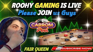 ROOHY GAMING 20 is live  Carrom Pool New Updates livestream livechannel carrompool subscribe [upl. by Stasny]