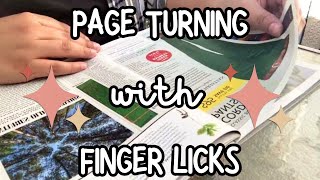 ASMR Page Turning With Finger Licks No Talking  Relaxing Magazine Page Flipping amp Paper Sounds [upl. by Pippo965]