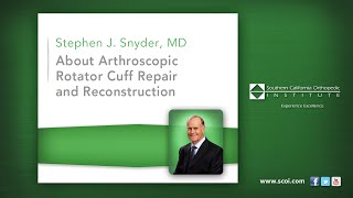 About Arthroscopic Rotator Cuff Repair and Reconstruction [upl. by Ardyaf]