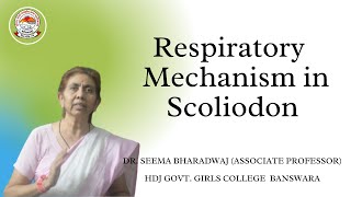 RESPIRATORY MECHANISM IN SCOLIODON DR SEEMA BHARADWAJ [upl. by Verada]