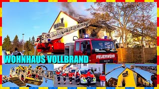 🔥🔥 Wohnhaus im Vollbrand 🔥🔥 Großeinsatz der Feuerwehr im Aichtal 🚒 2 Drehleitern im Brandeinsatz 🚒 [upl. by Blockus557]