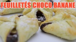 Feuilleté nutella banane et Moelleux au chocolat au mircoonde [upl. by Gard91]