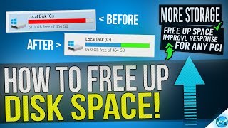 🔧 How to FREE Up More than 30GB Of Disk Space in Windows 10 8 or 7 [upl. by Annavaj]