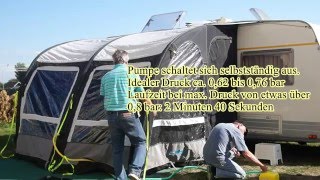 Aufblasbares Vorzelt  Kampa Rally Air Pro 330  Aufbau in wenigen Minuten [upl. by Attelrahc]