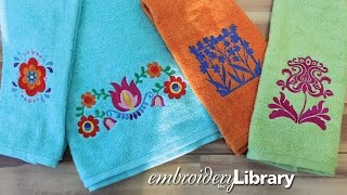 Embroidering on Terrycloth Towels [upl. by Allyce]