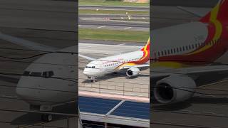 Hainan airlines Boeing737800 landing funny 737 boeing landing taiwan 海南 hainan [upl. by Latashia971]