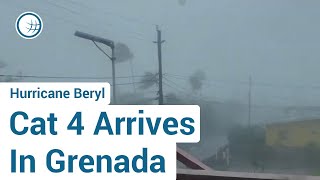 Beryl arrives in Carriacou Grenada [upl. by Cranston]