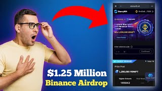 Binance 125M Aidrop 5050 Profit from Unlimited Account Binance Airdrop [upl. by Sucramad]