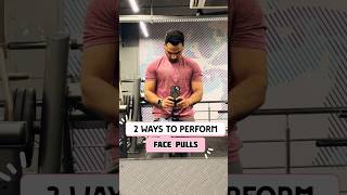 2 ways to perform FACE PULLS [upl. by Bakki]