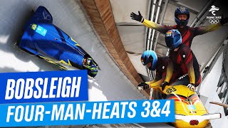 Bobsleigh  FourMan Heat 3 amp 4  Full Replay  Beijing2022 [upl. by Catha170]