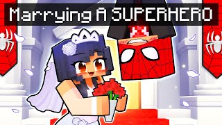 Getting MARRIED to a SUPERHERO in Minecraft [upl. by Bennion]