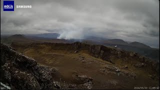 Iceland volcano hotspot  seen LIVE from Þorbjorn  wide [upl. by Nivlek]