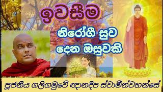 ඉවසීම නිරෝගී සුවදෙන ඔසුවකි  Galigamuwe Gnanadeepa Thero Bana 🙏🌺 [upl. by Nerrad854]