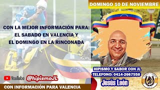 Datos para este Domingo 10 de Noviembre en La Rinconada y para Valencia INH jugar y ganar [upl. by Kelsey78]