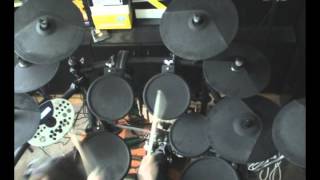 Millenium MPS600  Alesis Trigger IO with additional cymbal pads [upl. by Nosiaj]