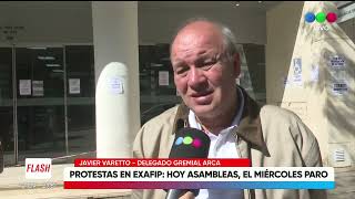 Empleados de la exAfip reclaman con asambleas y hay paro el miércoles [upl. by Jordanna]