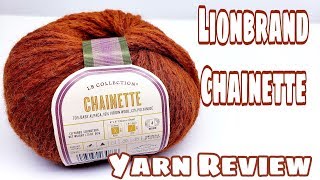 Yarn Review  Lionbrand Chainette Yarn from the LB Collection  BagODay Crochet Video [upl. by Ula309]