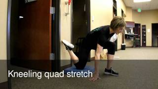 Kneeling Quad rectus femoris Stretch [upl. by Dimitri]