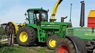 Mais Silage  John Deere 5830  Fendt  Zetor  Niejoco  Veenendaal  2018 [upl. by Ihcelek342]