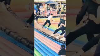 Dancing bridge soo funny trampoline🤪🤸‍♀️🤪🤸‍♀️trending viralvideo [upl. by Aicarg]