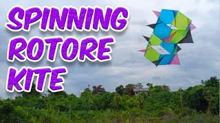 Spinning Rotor Kite Making and Test Fly  Kite Vlog 35 [upl. by Yelyac]