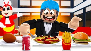 Eating In Jollibee  ROBLOX  KUMAIN AKO SA JOLLIBEE NG LIBRE [upl. by Allison]