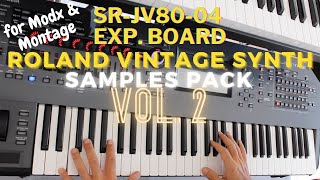 Roland Vintage Synth Vol 2 Samples for Yamaha Montage  Modx SRJV0804 Expansion Board [upl. by Xet]