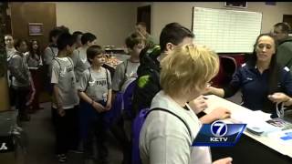 Students make special visit to Offutt Air Force Base [upl. by Naawaj547]