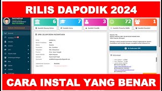 RILIS DAPODIK 2024  CARA INSTAL DAPODIK 2024 YANG BAIK DAN BENAR [upl. by Ziagos]