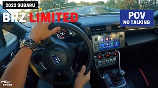 2022 Subaru BRZ Limited Automatic  POV Test Drive  060 [upl. by Anitrak]