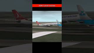 Turkish Airlines Airbus A340 Takeoff  Stunning Aircraft in Action aviation planespotting shorts [upl. by Atterual970]