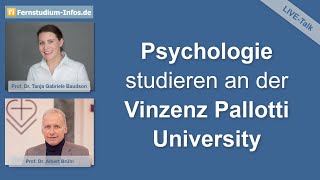 LiveTalk zum Psychologiestudium und Psychotherapiestudium an der Vinzenz Pallotti University [upl. by Wolff]