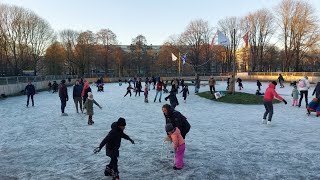 IJspret in Utrecht Overvecht op natuurijsbaan Park de Watertoren [upl. by Jasper]